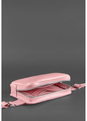 Женская кожаная поясная сумка Dropbag Mini розовая BN-BAG-6-PINK-PEACH BlankNote (264478355)