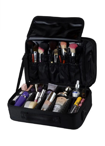 Органайзер бокс бьюті кейс косметичка валіза сумка для зберігання косметики та аксесуарів 33х22х11 см (474700-Prob) Чорний Unbranded (259443742)
