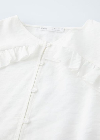 Блузка для дівчинки 9269 128 см Білий 69952 Zara (275334776)