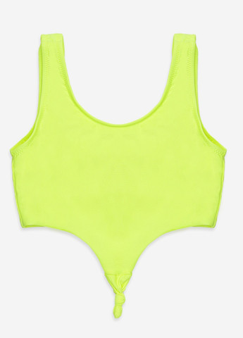 Кислотно-жовтий літній купальник роздільний для дівчинки колір лимонний цб-00222991 Teres
