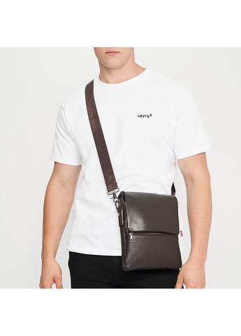 Мужская кожаная сумка k12056br-brown Borsa Leather (266143254)