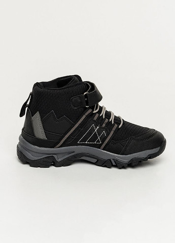 Черные осенние ботинки для мальчика цвет черный цб-00228597 Kimboo