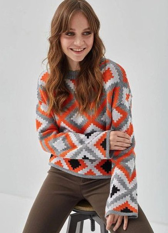 Кислотно-оранжевый свитер лайт оранжевый Guash