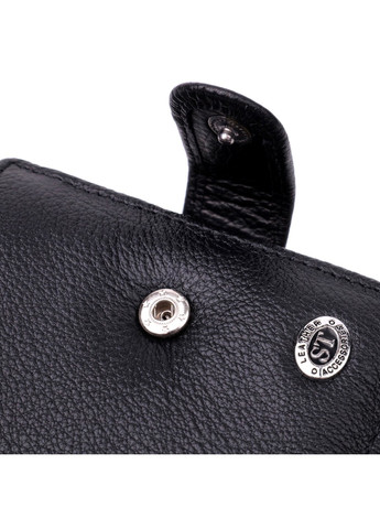 Класичне портмоне для чоловіків із блоком для карток з натуральної шкіри 19473 Чорне st leather (278001128)