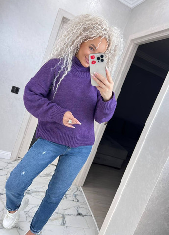 Фиолетовый демисезонный свитер Garna