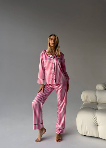 Розовая стильная пижама No Brand