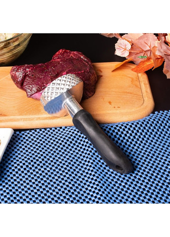 Молоток для отбивания мяса алюминиевый с силиконовой ручкой 16.5 см Kitchen Master (269340982)