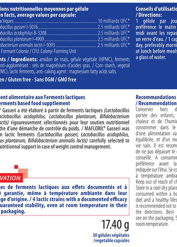 MAFLORIL® GASSERI 30 Caps Ineldea Sante Naturelle (258498865)