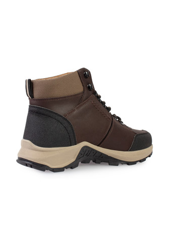 Коричневые зимние ботинки мужские бренда 9501121_(1) ModaMilano