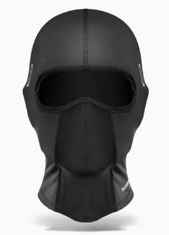 Unbranded тонкая летняя легкая ветрозащитная балаклава маска подшлемник на все лицо под шлем вело мото универсальная (474802-prob) однотонный черный кэжуал нейлон производство -