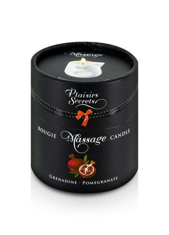 Массажная свеча Pomegranate (80 мл) подарочная упаковка, керамический сосуд Plaisirs Secrets (277236139)