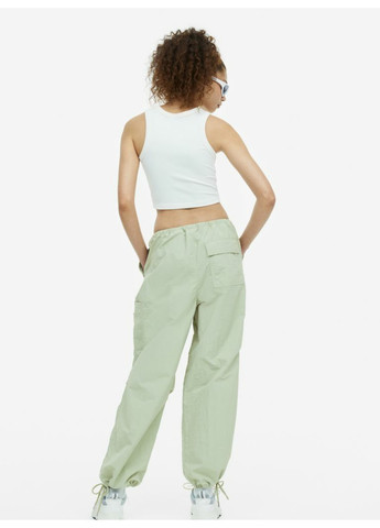 Женские брюки парашюты Н&М (55906) XS Светло-зеленые H&M (259302770)
