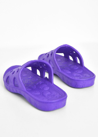 Фиолетовые пляжные шлепки детские пена фиолетового цвета Let's Shop