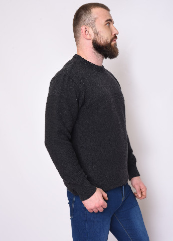 Темно-сірий зимовий светр чоловічий зимовий темно-сірого кольору Let's Shop