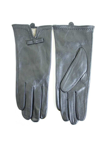 Женские кожаные перчатки чёрные 368s2 М Shust Gloves (261486912)