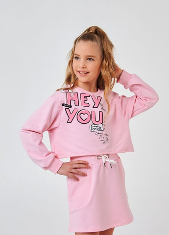 Smil детский свитшот | 95% хлопок | демисезон | 122, 128, 134, 140 | модный и стильный розовый розовый