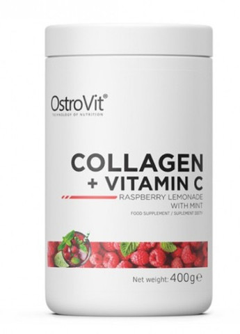 Collagen And Vitamin C 400 g /40 servings/ Raspberry Lemonade Mint Ostrovit (257342490)