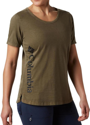 Хаки (оливковая) футболка Columbia