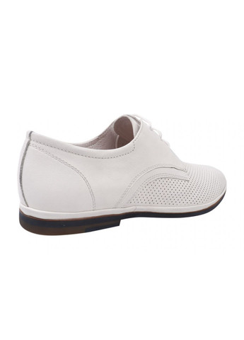 Белые туфли мужские из натуральной кожи, на низком ходу, на шнуровке, цвет белый, Emillio Landini