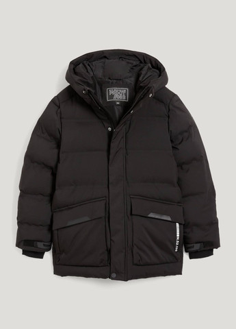 Черная зимняя зимняя куртка для мальчика черная 2203790 C&A
