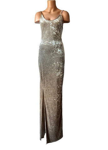Серое коктейльное платье Asos