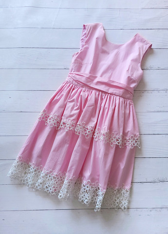 Літня рожева сукня з мереживом 4262 M (44) G&N (259684081)