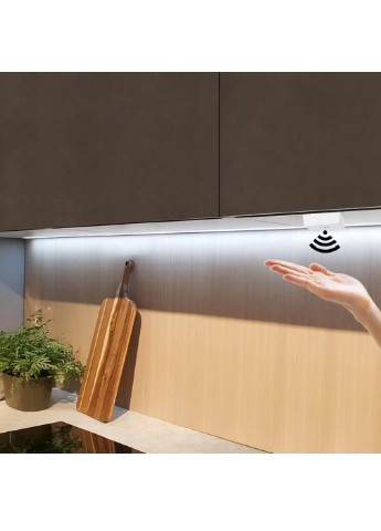 Кухонный светодиодный LED светильник с сенсором датчиком движения USB подсветка 50 см (473894-Prob) Теплый белый Unbranded (256739026)