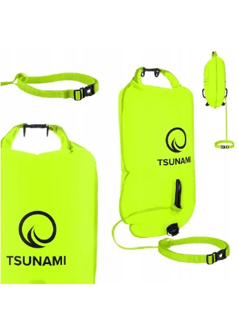 Буй для плавания TSUNAMI надувной 2 в 1 TS0006 No Brand (259567451)