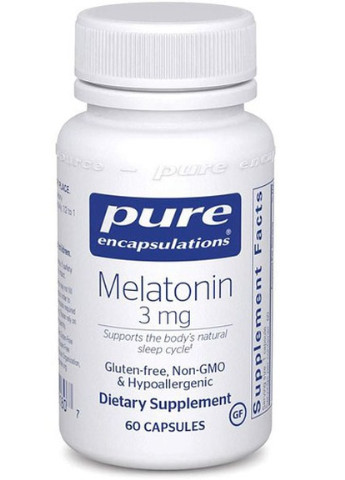 Melatonin 3 mg 60 Caps PE-00180 Pure Encapsulations (256725938)