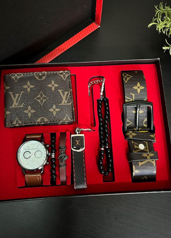 Подарунковий набір часи, браслет, гаманець, ремінь No Brand (262995036)