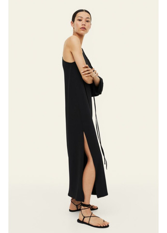 Чорна святковий жіноча сукня оверсайз н&м (55864) xs чорна H&M