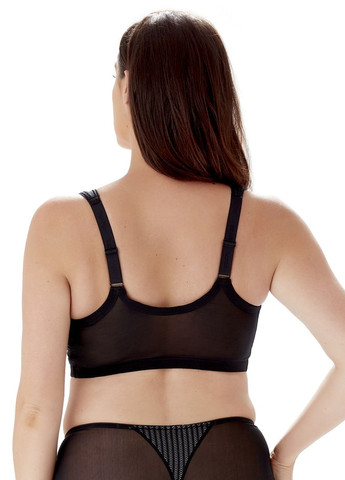 Чёрный минимайзер бюстгальтер 547 Berlei без косточек полиамид, полиэстер, эластан
