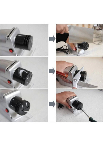 Електрична точилка для кухонних ножів та ножиць від мережі 2 в 1 Home Sharpener Electric (256789132)