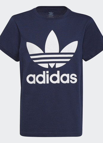 Синяя демисезонная футболка trefoil adidas