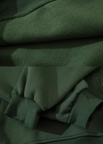 Теплый худи khaki green на флисе, Размер M Stussy (276972877)