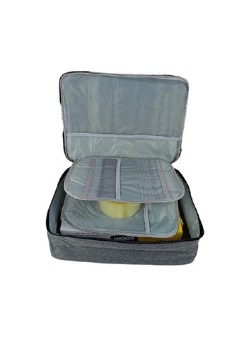 Органайзер кейс сумка бокс для хранения переноски транспортировки документов без кодового замка 36х27х11 см (475954-Prob) Серый Unbranded (275068663)