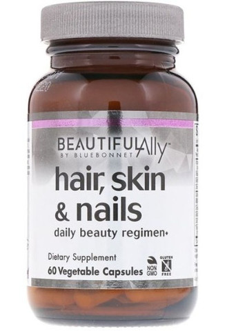 Beautiful Ally, Hair, Skin & Nails 60 Veg Caps Bluebonnet Nutrition (256724431)