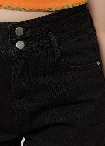 Женские джинсовые шорты цвет черный ЦБ-00216904 No Brand (259498494)