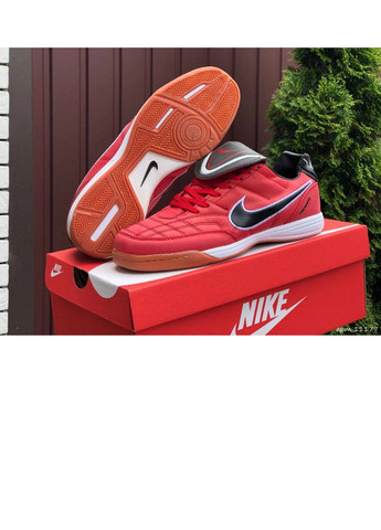 Червоні Осінні чоловічі футзалки червоні репліка 1в1 «no name» (11177) Nike Tiempo