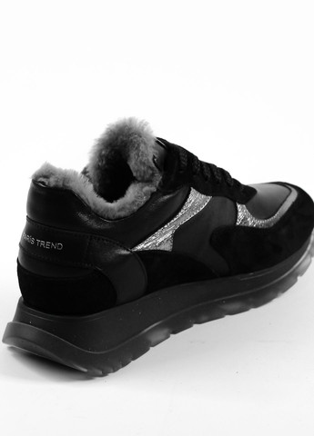 Черные зимние кроссовки черно-серебристые зимние Mario Muzi