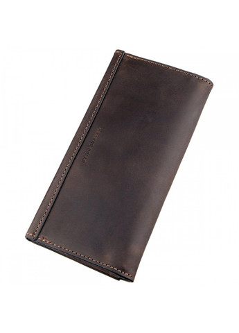 Кожаный тёмно-коричневый клатч 11215 Grande Pelle (266142835)