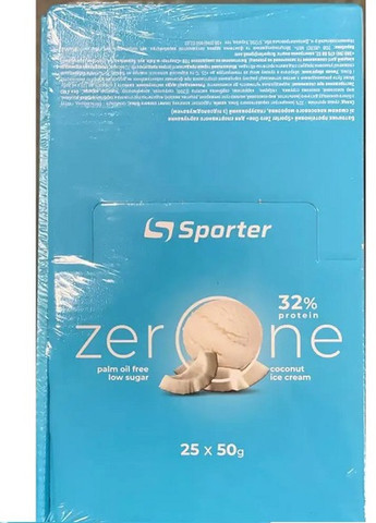 Zero One 25 х 50 g Coconut Ice Cream Sporter (258236009)