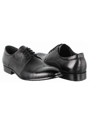 Черные мужские классические туфли 197403 Cosottinni на шнурках