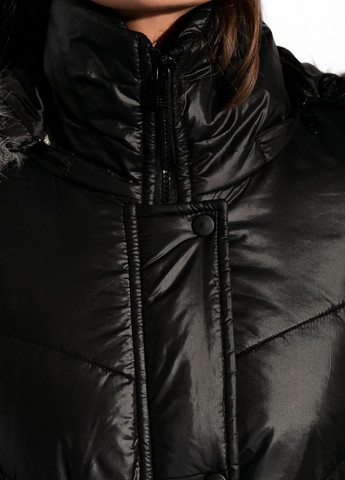 Чорна зимня куртка жіноча (чорний) Time of Style