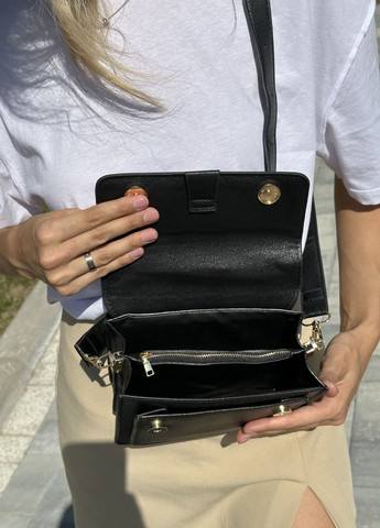 Женская классическая сумочка кросс-боди черная No Brand (261856865)
