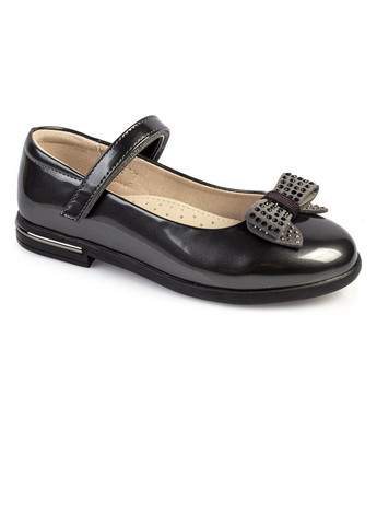 Серые туфли детские для девочек бренда 4400010_(1) на каблуке Weestep