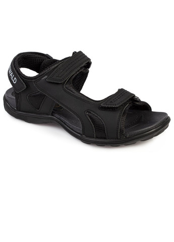 Черные повседневные сандалии подростковые для мальчиков бренда 7300063_(1) Grunwald на липучке