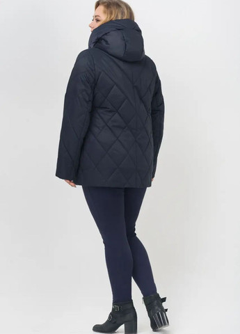 Темно-синяя демисезонная демисезонная женская куртка большого размера SK