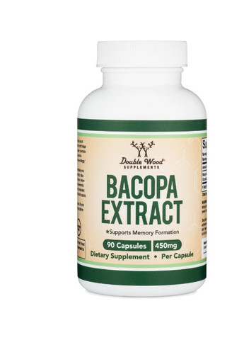 Double Wood Bacopa Monnieri Extract 450 mg 90 Caps Double Wood Supplements (259243615)