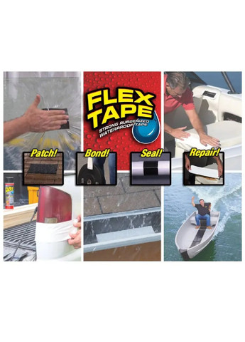 Міцна широка прогумована водонепроникна монтажна клейка стрічка скотч 10х150 см (476022-Prob) Чорна Unbranded (275646426)